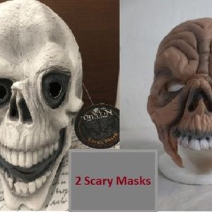 Two Dillon Scary Masks For Halloween